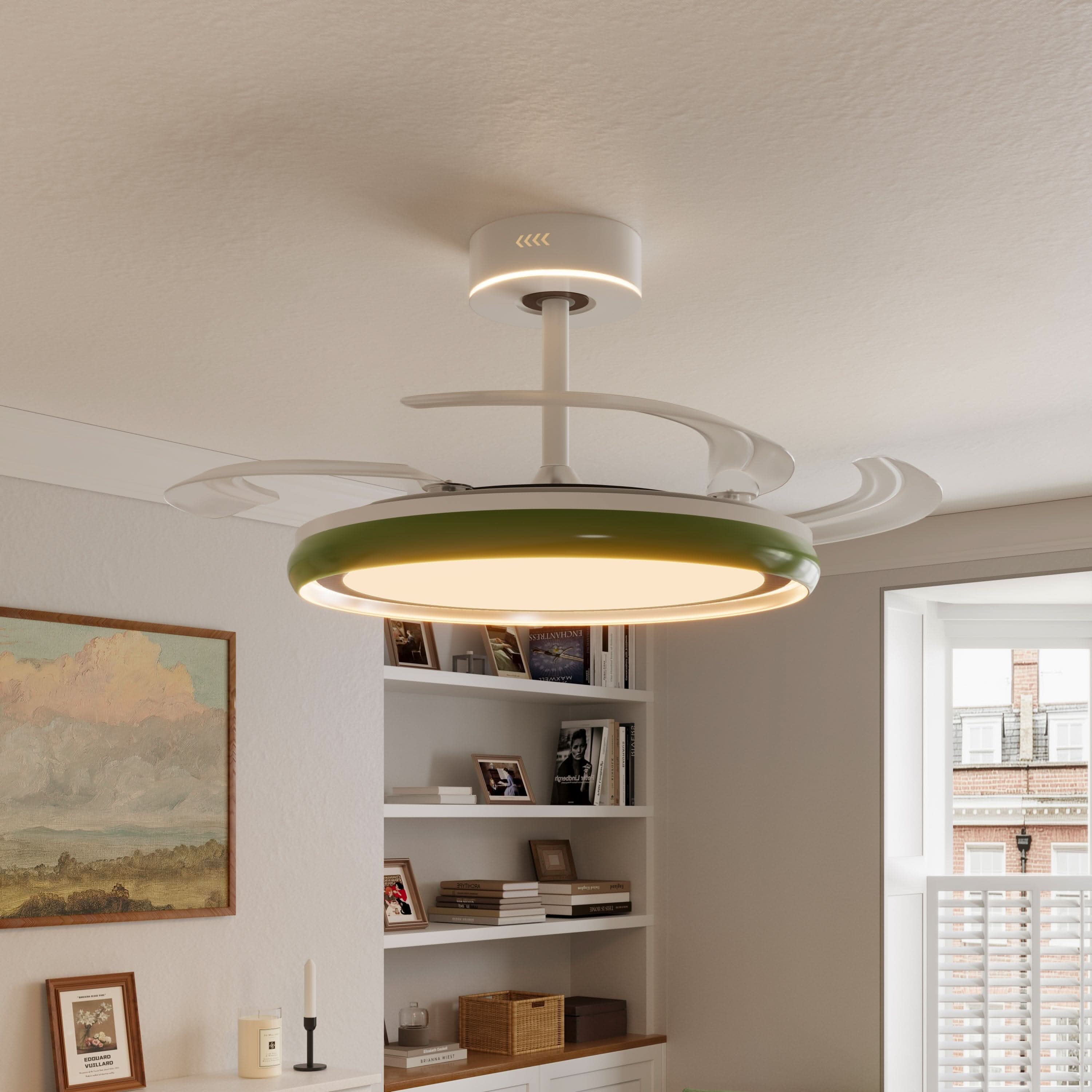 Lightsin 48 Inch Ceiling Fan with Reversible Airflow and Timer