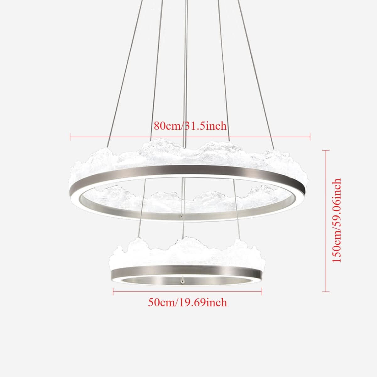 Lightsin High-End Nordic Aluminum Pendant Light with Dimmable Function