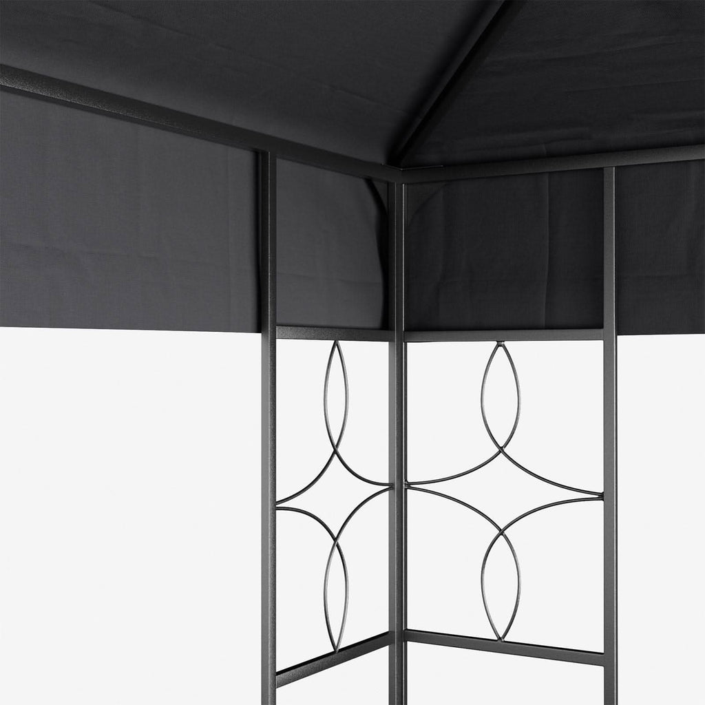 9ft Steel Outdoor Pergola with Minimalist Design
