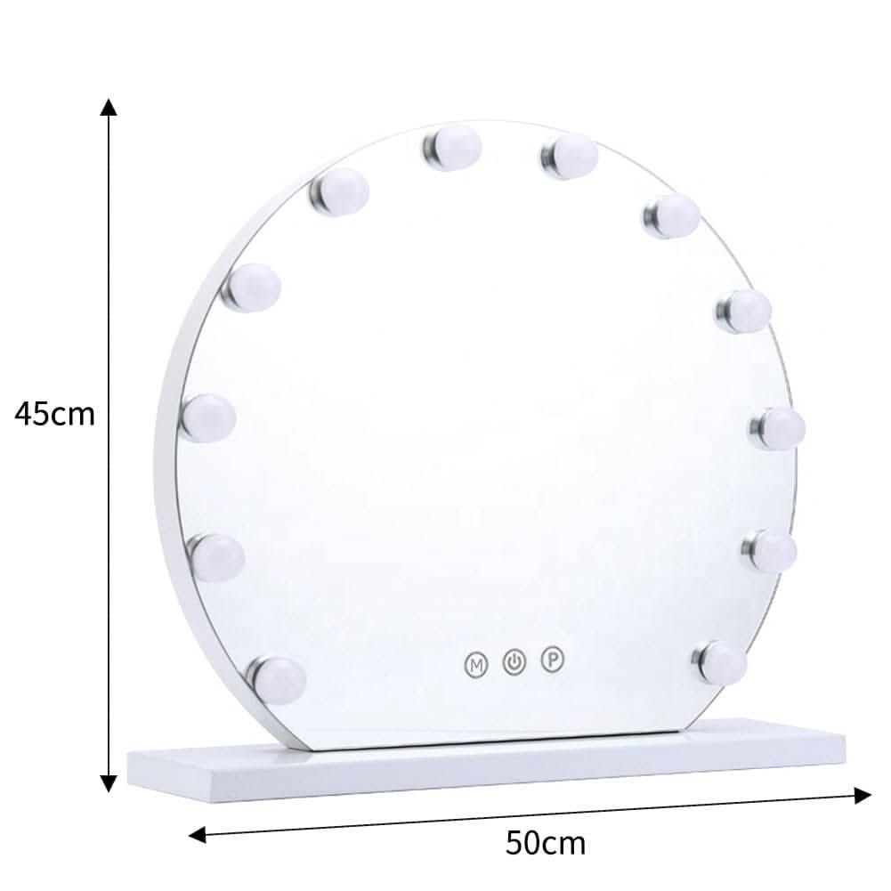 Frameless Hollywood Vanity LED Lighted Makeup Mirror