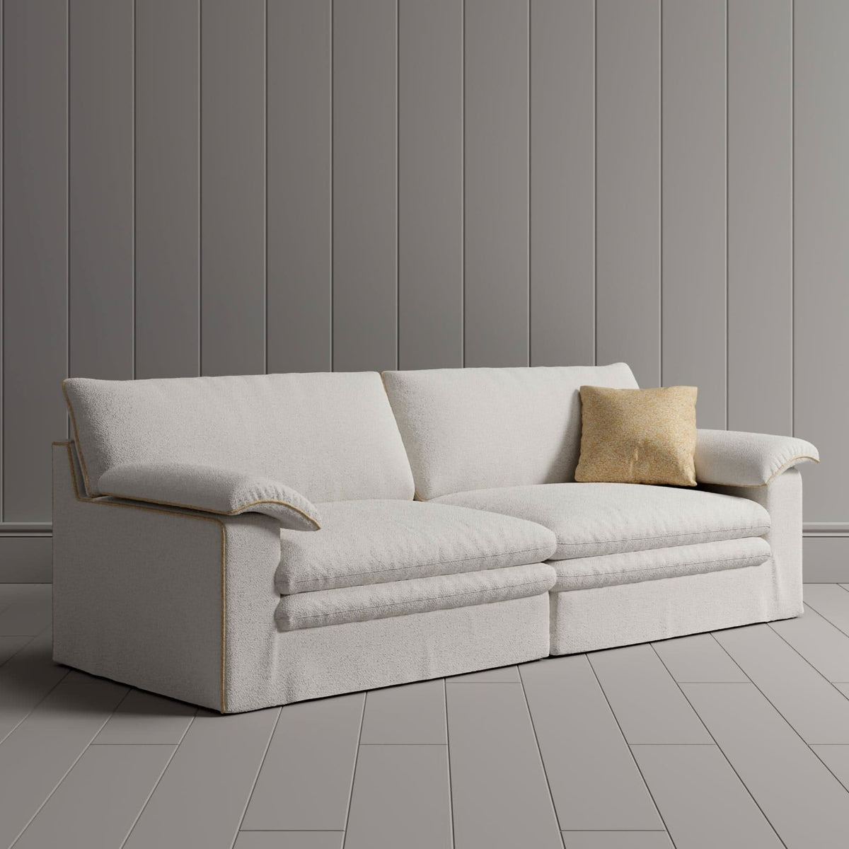 Cottonfy Stylish Lambswool Sofa with Detachable Design