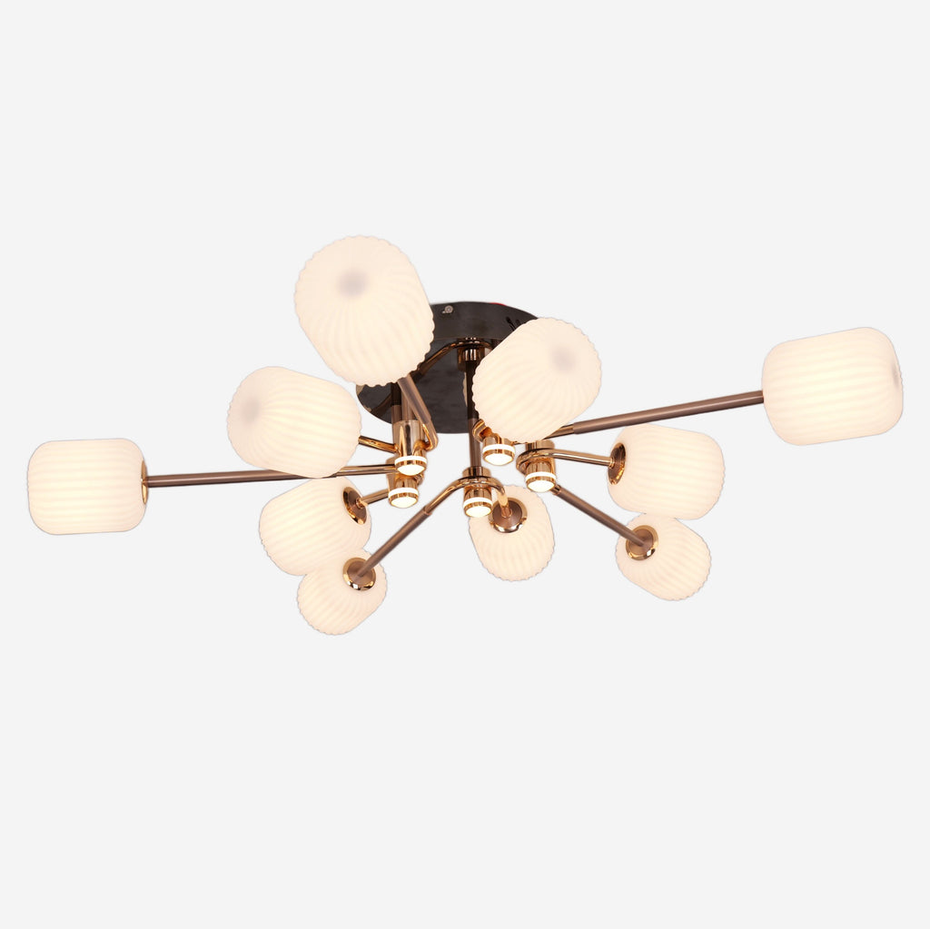 Lightsin Modern LED Tri-Color Changing Iron and Acrylic Ceiling Light