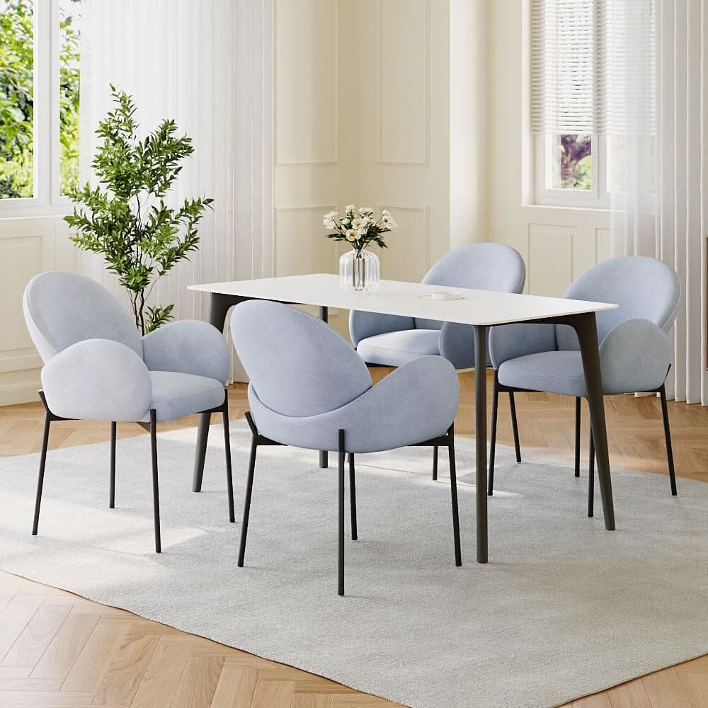 Upholstered Fabric Dining Chair Modern Comfort