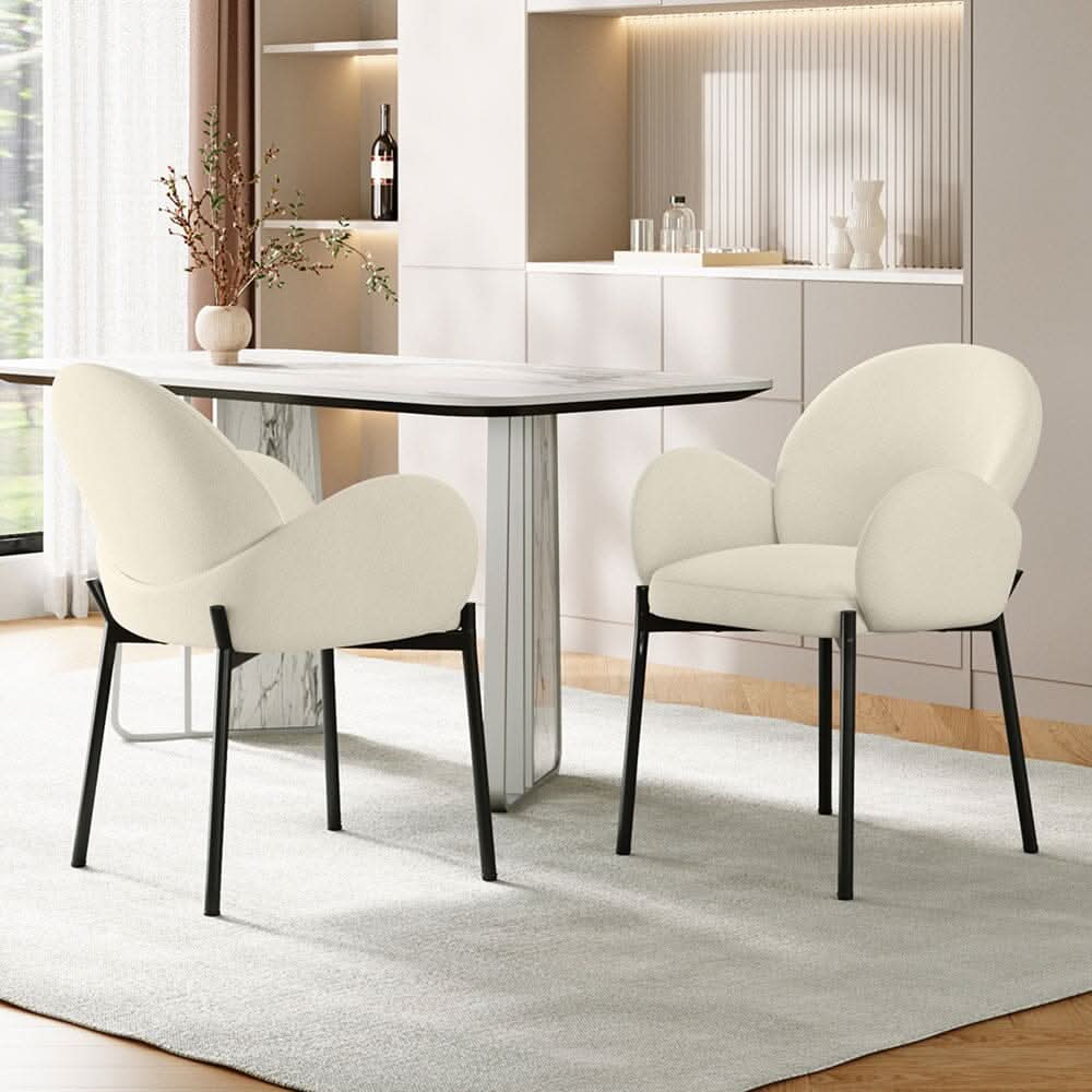 Upholstered Fabric Dining Chair Modern Comfort