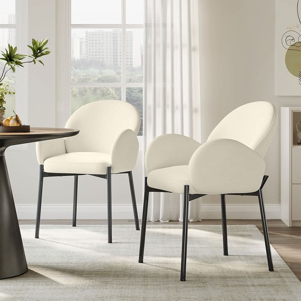 Upholstered Fabric Dining Chair Modern Comfort