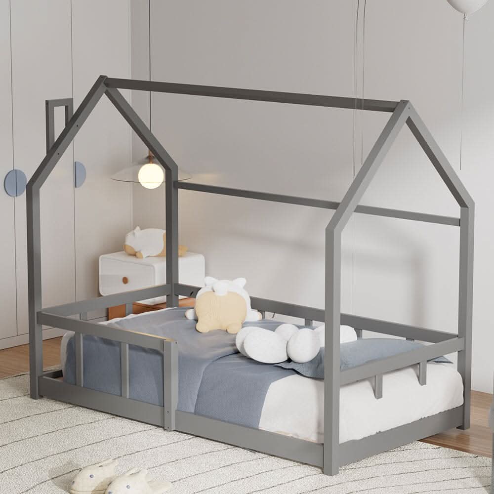 Wooden House Bed Frame